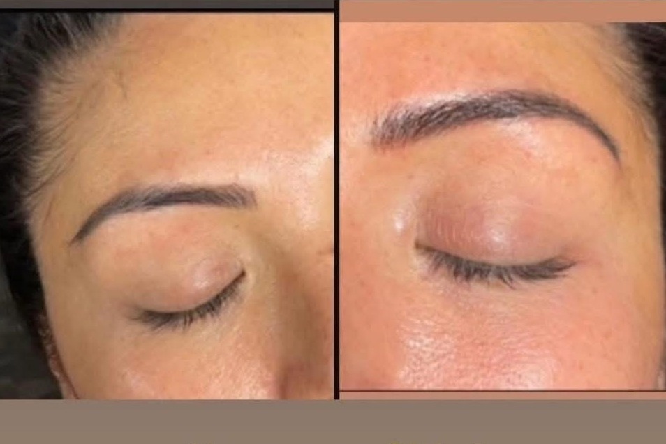 Microblading Eyebrow Before and After